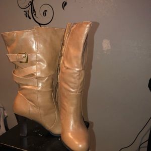 Camel color boots